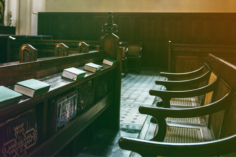 Church Interior Neat Bible for Christian